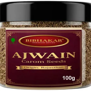 Bibhakar Ajwain (Carom Seeds) from Rajasthan in a clear jar