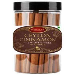 Bibhakar Ceylon Cinnamon (sri lankan dalchini) from Sri Lanka in a clear jar