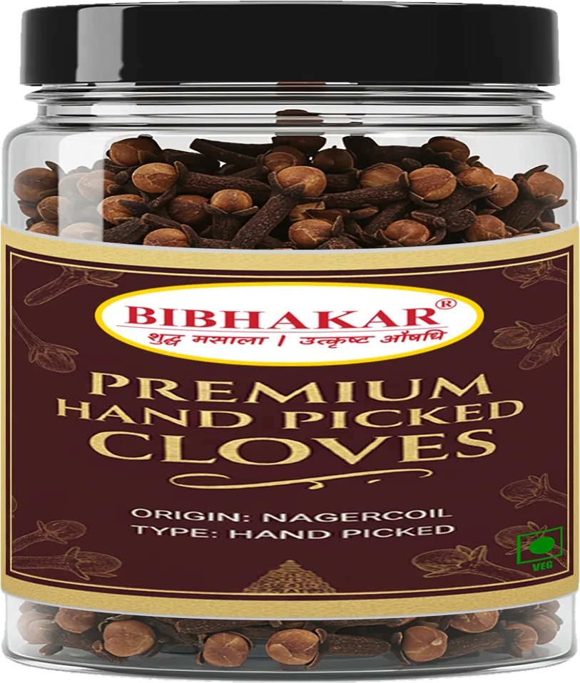 Nagercoil cloves (laung) in a clear Bibhakar jar